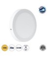 GLOBOSTAR® PANELO 60202 Panel Οροφής LED 20W 1800lm 120° AC 220-240V IP20 Θερμό Λευκό 2700K - Lumileds SMD Chip & TÜV SÜD Driver - Λευκό Γαλακτερό - Μ22 x Π22 x Υ3cm - Q20cm - 3 Χρόνια Εγγύηση